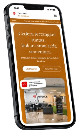 Pratinjau tampilan mobile Recover by Eminence
